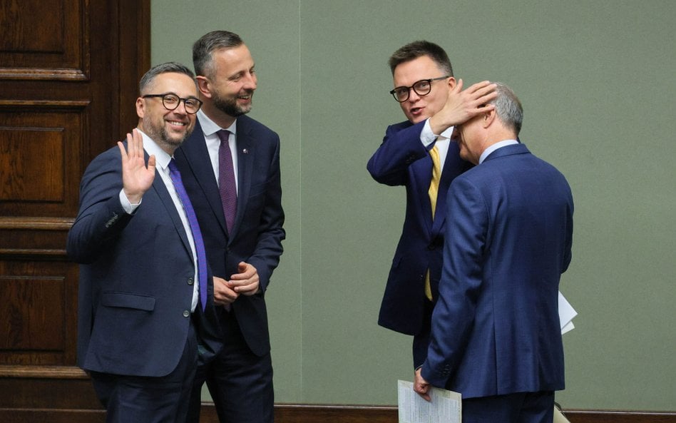 Minister nauki i szkolnictwa wyższego Marcin Kulasek, wicepremier, szef MON Władysław Kosiniak-Kamys