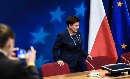 Premier Beata Szydło na unijnym szczycie w Brukseli w marcu tego roku.