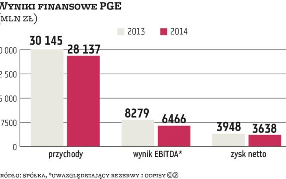 Dywidenda z PGE nieco niższa