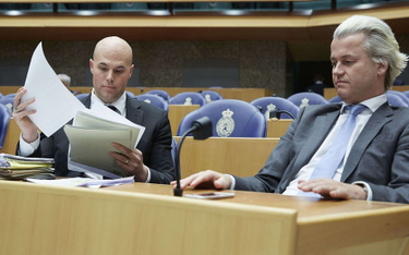 Joram van Klaveren i szef Partii Wolności Geert Wilders