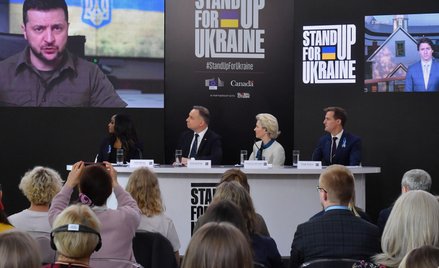 Konferencja w Warszawie: Madonna, Ozzy, Bono zebrali miliardy dla Ukrainy