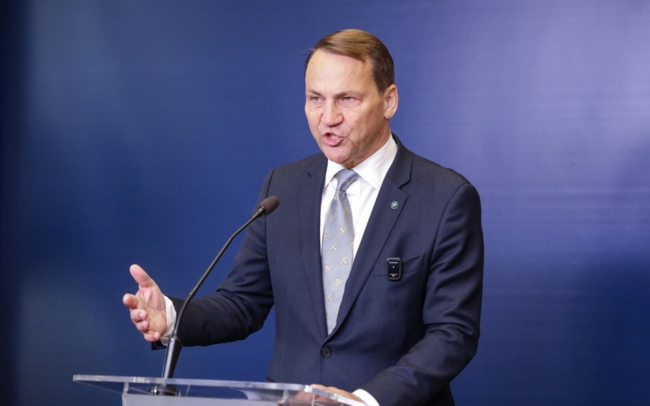 Minister spraw zagranicznych Radosław Sikorski