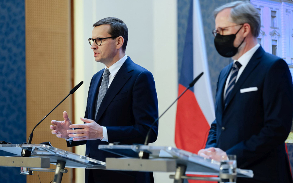 Premierzy Mateusz Morawiecki i Petr Fiala podkreślali, że  w obecnej napiętej sytuacji w Europie por