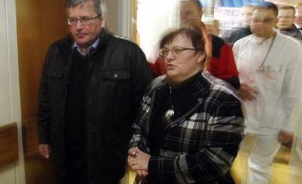 Prezydent Komorowski w szpitalu w Sosnowcu