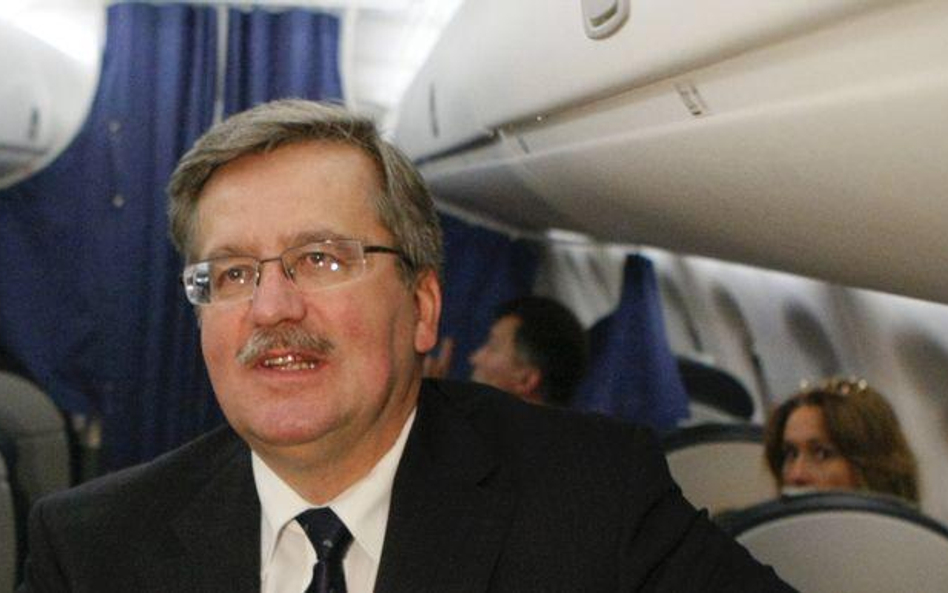 Z firmą Dariusza Sz. latał m.in. prezydent Bronisław Komorowski