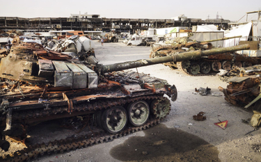 Zniszczone rosyjskie czołgi w Mariupolu
