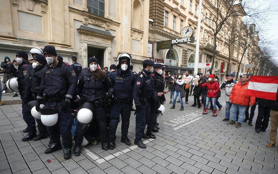 Niedzielny protest w Wiedniu
