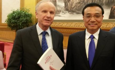 Grzegorz W. Kołodko w towarzystwie premiera Chin Li Keqianga