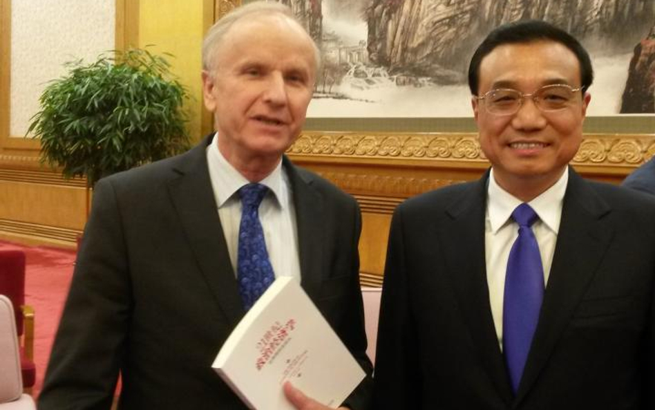 Grzegorz W. Kołodko w towarzystwie premiera Chin Li Keqianga