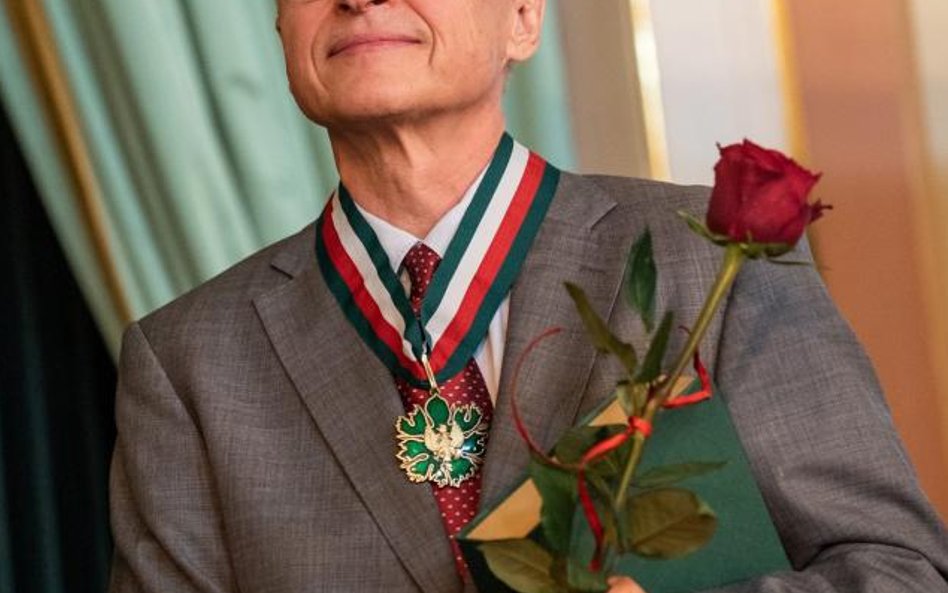Jan Polkowski ze Złotym Medalem Gloria Artis
