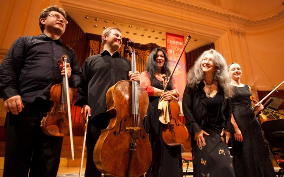 Martha Argerich z córką Lydą Chen