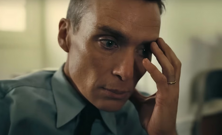 Cillian Murphy jako Robert Oppenheimer, kadr z filmu