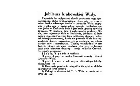 „Przegląd Sportowy”, str. 7, 1 października 1921 r.