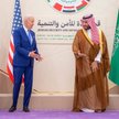 Od lewej: Hamad ibn Isa Al Chalifa - król Bahrajnu, Joe Biden - prezydent USA, Mohammed bin Salman -