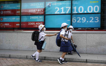 Dzieci z Japonii w drodze do szkoły