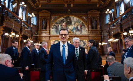 Poniedziałkowy wykład premiera Mateusza Morawieckiego na uniwersytecie w Heidelbergu był odpowiedzią