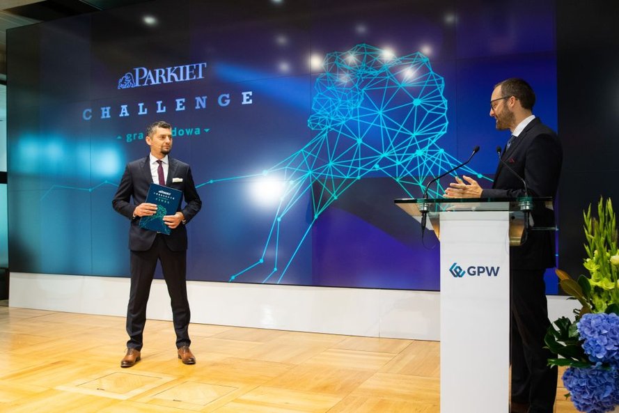 Marek Dietl, prezes GPW i Andrzej Stec, redaktor naczelny Gazety Giełdy i Inwestorów Parkiet