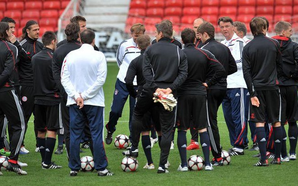 Bayern Monachium na treningu przed środowym meczem