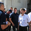 Członkowie AgroUnii przed budynkiem Ministerstwa Rolnictwa i Rozwoju Wsi w Warszawie