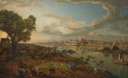 „Widok Warszawy od strony Pragi” Canaletto namalował w 1770 r. Wystawa na Zamku Królewskim czynna od