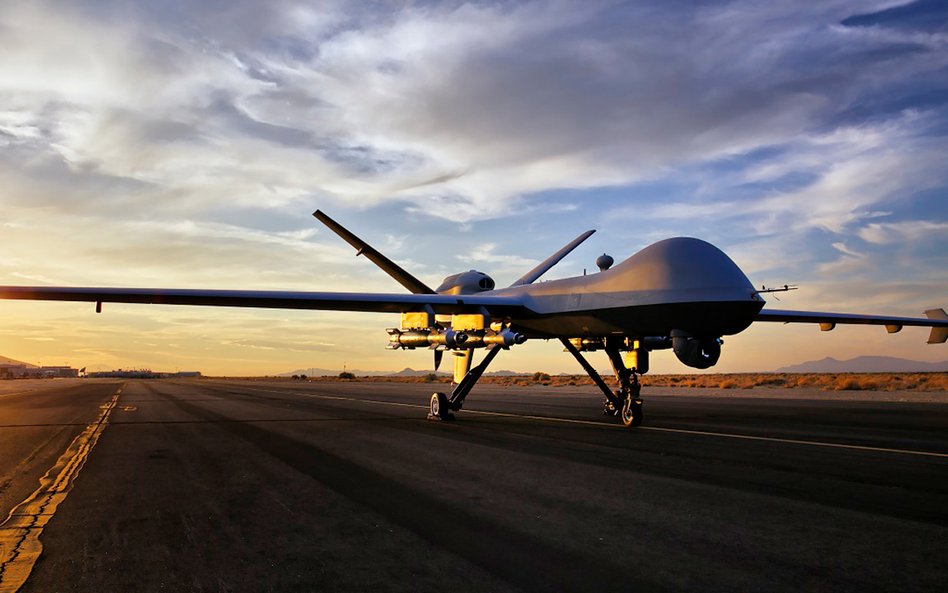 Bezzałogowy aparat rozpoznawczo-uderzeniowy General Atomics MQ-9 Reaper. Fot./USAF.