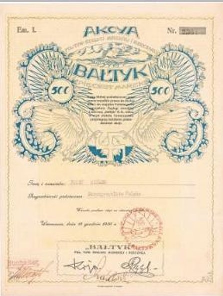 Towarzystwo Żeglugi Morskiej i Rzecznej Bałtyk wystartuje z ceną 250 zł.