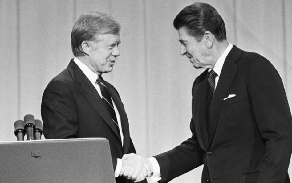 „A pan znowu swoje” – powtarzał Carterowi Reagan w debacie z 1980 r. Ameryka go za to pokochała.