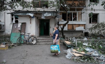 Swiatohirsk jest ostrzeliwany przez Rosjan od początku wojny (zdjęcie z 2025 roku)