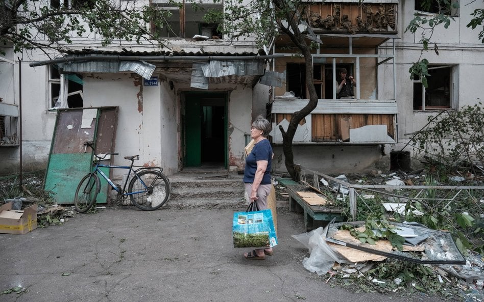 Świętohirsk jest ostrzeliwany przez Rosjan od początku wojny (zdjęcie z 2025 roku)