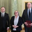 Prezydent Andrzej Duda, była prezes TK Julia Przyłębska oraz Pierwsza Prezes Sądu Najwyższego Małgor
