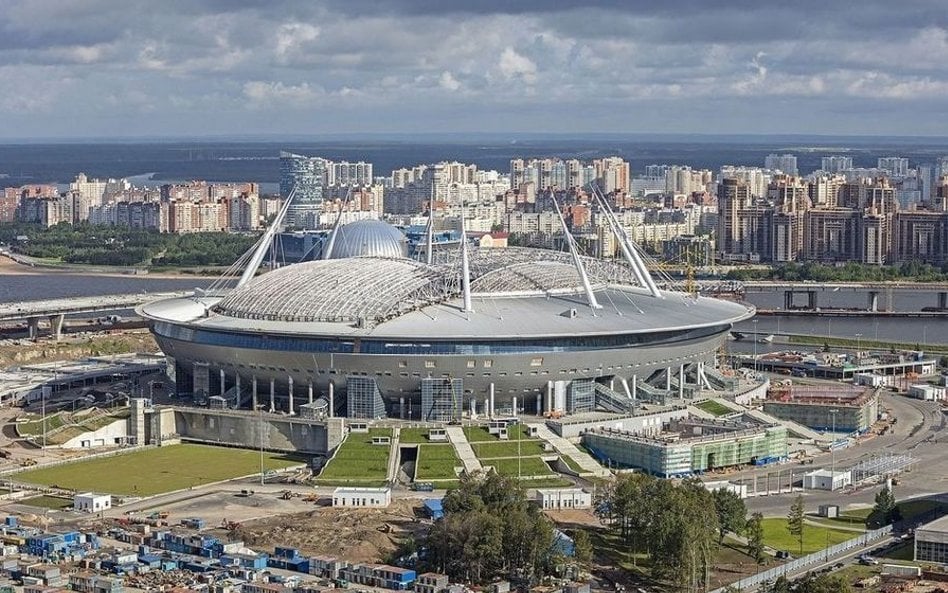 Stadion na piłkarski mundial 2018 r. w St. Petersburgu