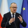 Minister Sprawiedliwości Adam Bodnar podczas konferencji prasowej
