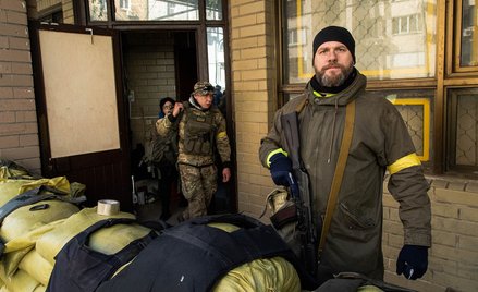 Obrona terytorialna w Kijowie w pierwszych dniach agresji Rosji na Ukrainę.