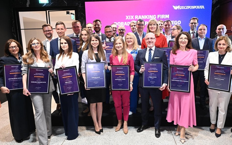 Laureaci 19. rankingu firm doradztwa podatkowego "Rzeczpospolitej"