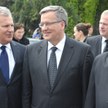 Byli prezydenci: Aleksander Kwaśniewski, Bronisław Komorowski i Lech Wałęsa