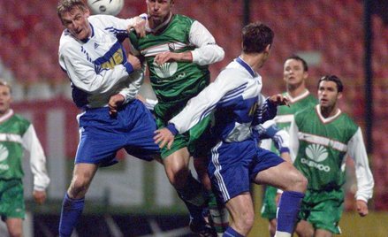 W najlepszych czasach Stomil walczył w ekstraklasie. Na zdjęciu: mecz z Legią Warszawa w październik