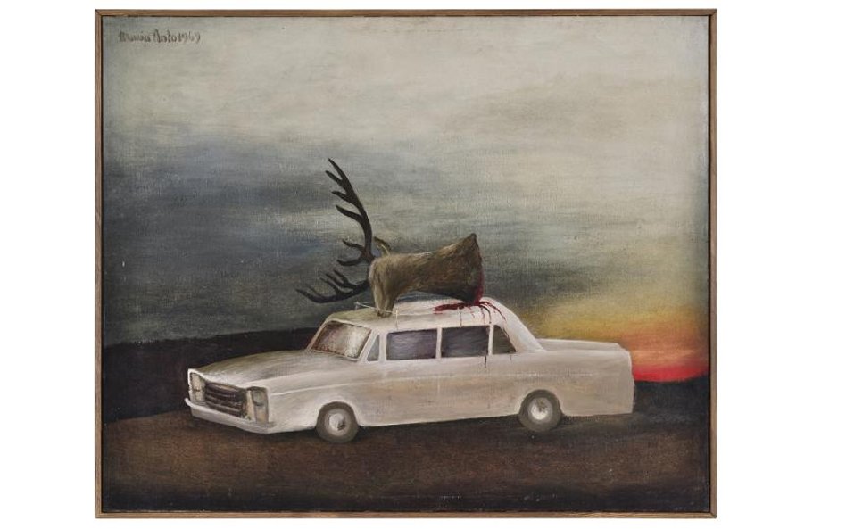 La Chasse, 1967, olej, płótno, 90 × 110 cm, wł. prywatna, fot. Marek Krzyżanek