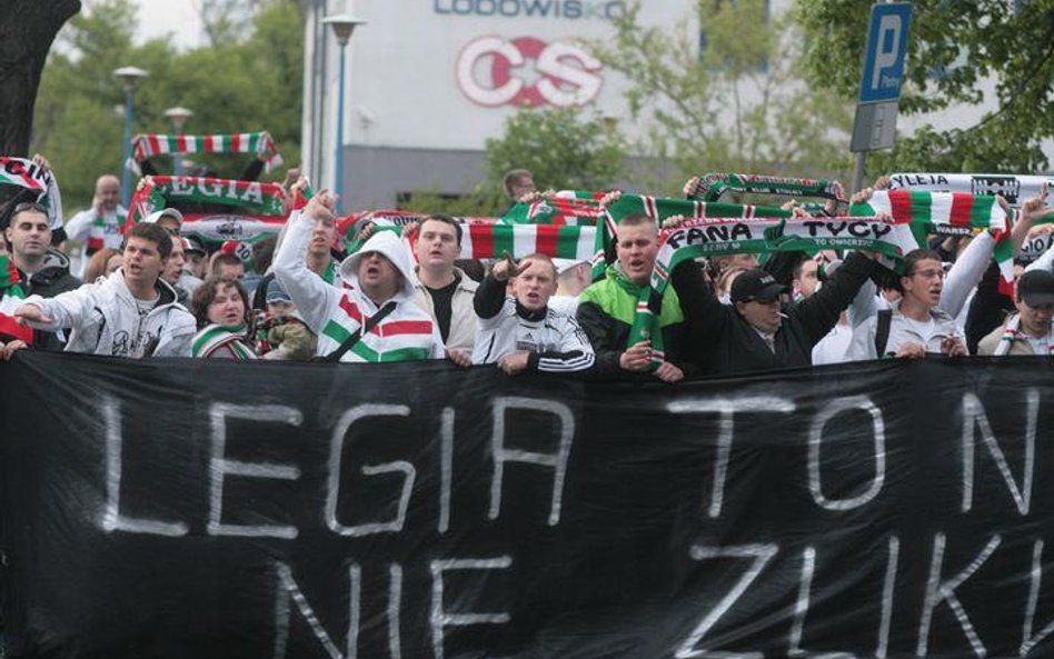 Protest kibiców Legii