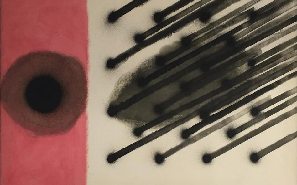 Józef Hałas, Przeciwstawienie O, 100 x 130 cm, olej na płótnie, 1979