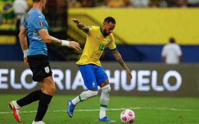 Neymar w meczu z Urugwajem