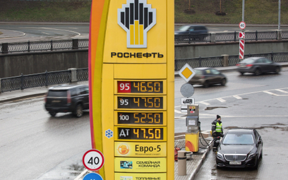 Stacja benzynowa w Moskwie