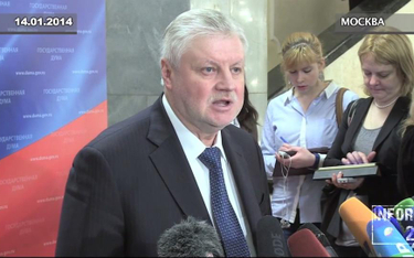 Lider partii "Sprawiedliwa Rosja" Siergiej Mironow