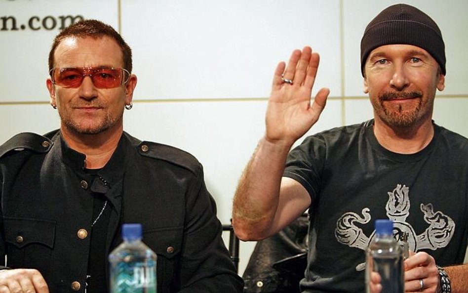 Bono i The Edge, gitarzysta grupy U2