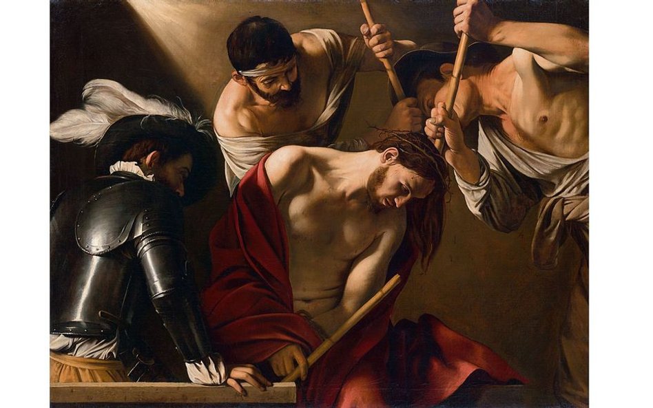 „Cierniem koronowanie”, Caravaggio, własność Kunsthistorisches Museum Vienna