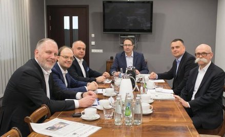Uczestnicy debaty: od lewej Dariusz Futoma, Managing Partner, Horwath HTL, Jan Wróblewski, współzało