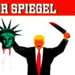 Donald Trump obcina głowę Statui Wolności na okładce "Der Spiegel"