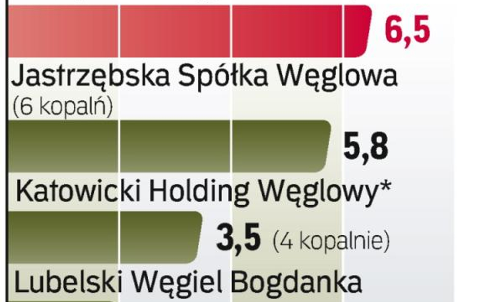 Spółki węglowe muszą wydać do 2015 r. ok. 15 mld zł na niezbędne inwestycje.