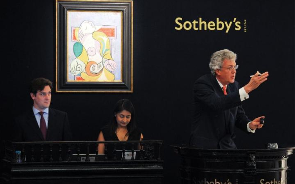 Aukcja obrazu Picassa w domu aukcyjnym Sotheby’s