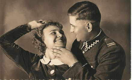 Jadwiga i Wacław Kubiccy tuż po ślubie w 1939 r.