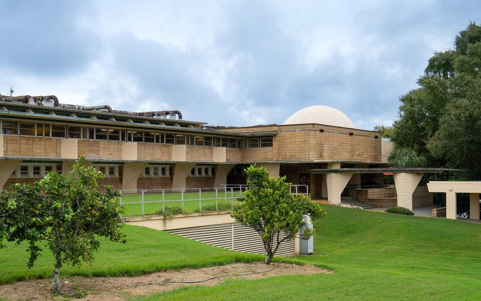 Planetarium na Florydzie to jeden z najbardziej unikatowych budynków projektów Franka Lloyda Wrighta
